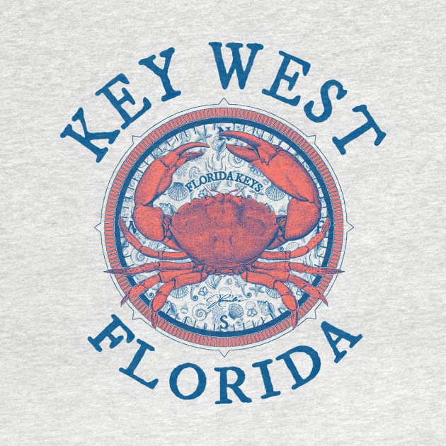 Key West, Florida, Stone Crab on Wind Rose by jcombs